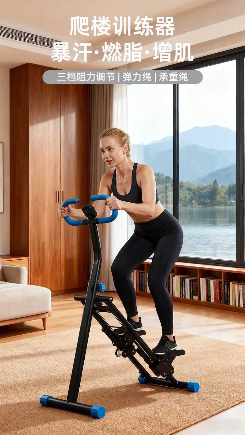 Multifunctional Home Climbing Machine Stepper Silent In-Place Stepping Exercise Equipment Indoor Aerobic Fitness for Home Gym showcase 1