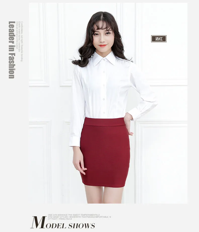 Women's Business Dress with Bag Hip Skirt, High Waist Slim Fit Short Skirt for Office Work, Plus Size Available, Spring & Summer Fashion showcase 19