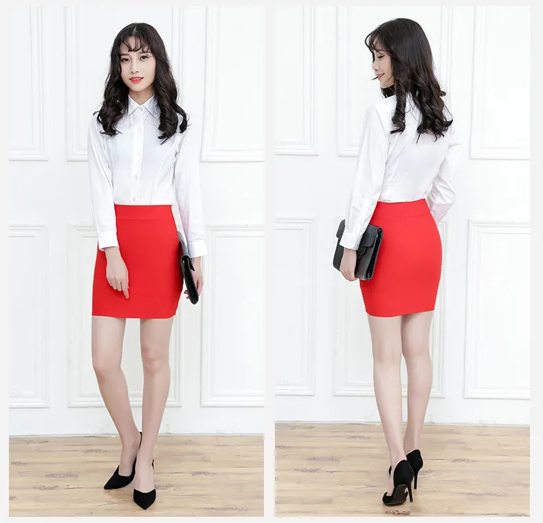 Women's Business Dress with Bag Hip Skirt, High Waist Slim Fit Short Skirt for Office Work, Plus Size Available, Spring & Summer Fashion showcase 18