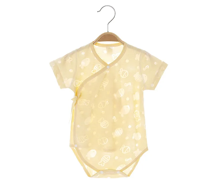 Baby Summer Clothes Set - Short Sleeve Thin Triangle Harem Newborn One-Piece Pajamas - Breathable Romper for Infants showcase 12