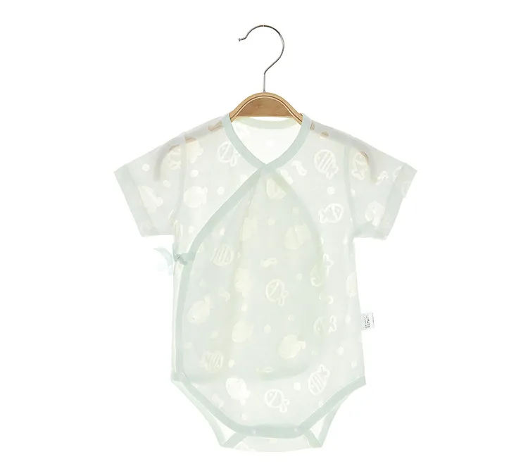 Baby Summer Clothes Set - Short Sleeve Thin Triangle Harem Newborn One-Piece Pajamas - Breathable Romper for Infants showcase 14
