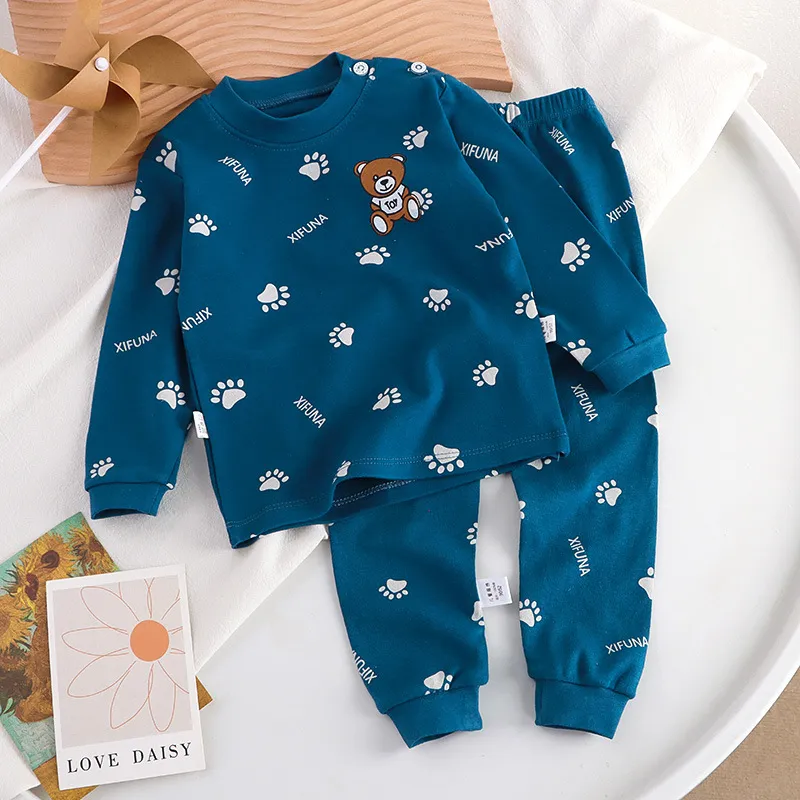 Kids Cotton Pajama Set - Soft Spring/Autumn Underwear Suit for Boys and Girls - Baby Sleepwear, Home Clothing Wholesale showcase 17