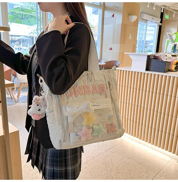 Cute Lightweight Backpack for Teenage Girls - Large Capacity Schoolbag for Junior High and High School Students - Kawaii Style Bookbag showcase 15