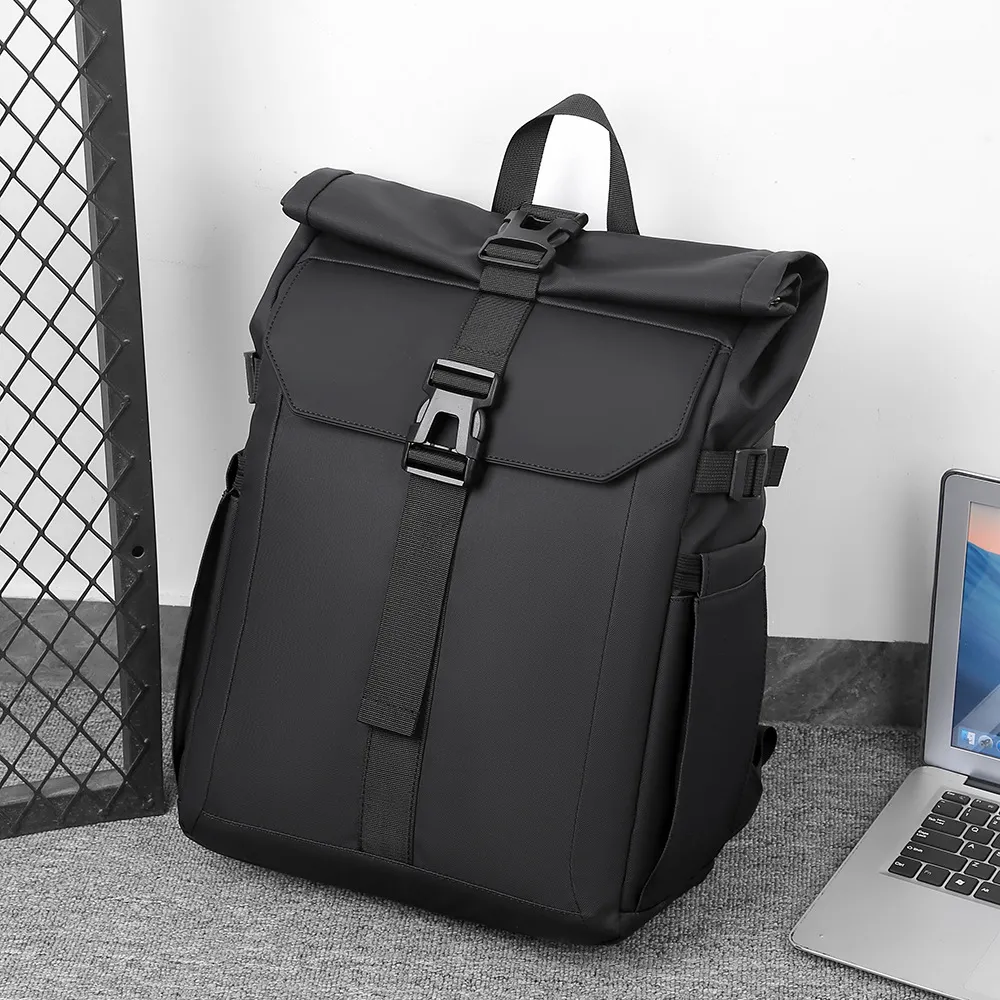 Men's Multifunctional Backpack, Simple Business Style, Large Capacity Laptop Bag, Short Trip Travel Backpack, Student School Bag thumbnail 3