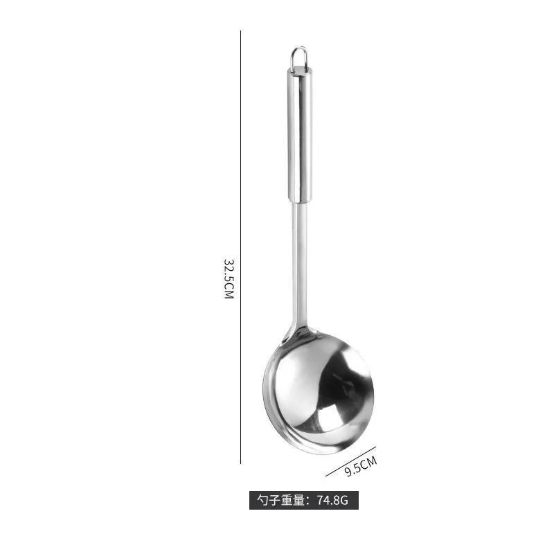Stainless Steel Kitchen Utensil Set - Spatula, Spoon, Colander - Heavy Duty Cooking Tools for Home Chefs thumbnail 6