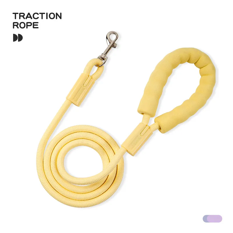 Durable Dog Rope Leash - Heavy Duty Nylon Braided Pet Traction Rope for Walking, Training, and Outdoor Activities - Colorful and Comfortable Grip thumbnail 6
