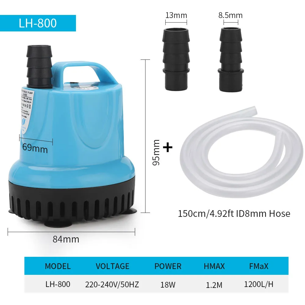 Aquarium Submersible Water Pump - Bottom Suction Fish Tank Circulation Pump for Water Change, Filtration, Oxygenation - Quiet & Efficient showcase 15