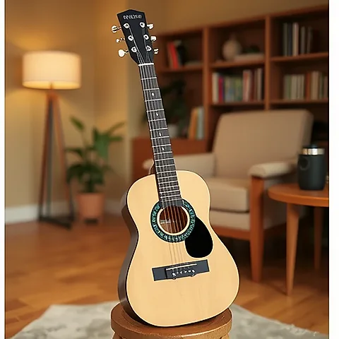 30/36 Inch Acoustic Folk Guitar for Beginners, Students, and Novices - Rounded Corner Design, Ideal Practice Instrument for Aspiring Guitarists