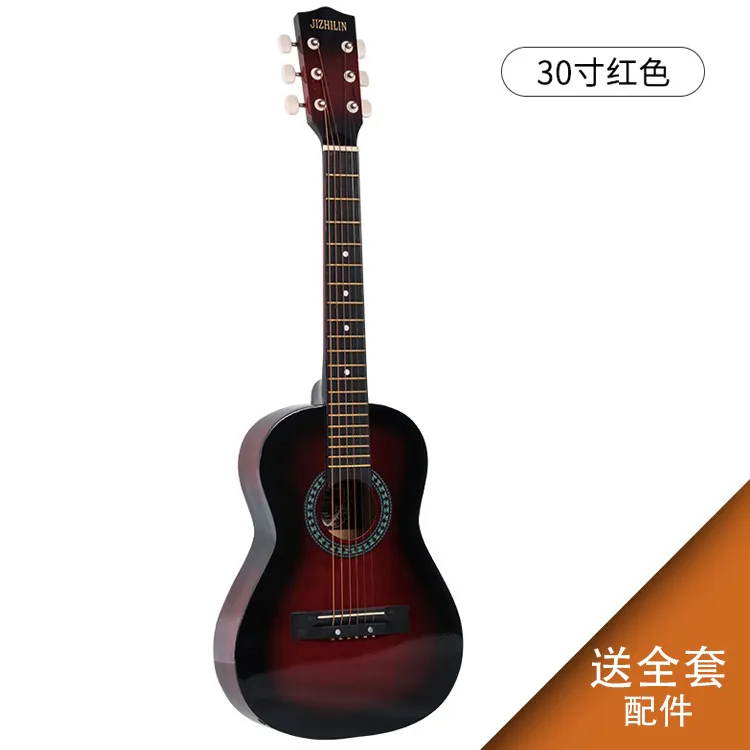30/36 Inch Acoustic Folk Guitar for Beginners, Students, and Novices - Rounded Corner Design, Ideal Practice Instrument for Aspiring Guitarists thumbnail 10