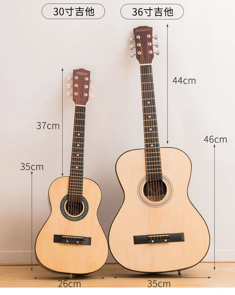30/36 Inch Acoustic Folk Guitar for Beginners, Students, and Novices - Rounded Corner Design, Ideal Practice Instrument for Aspiring Guitarists showcase 9