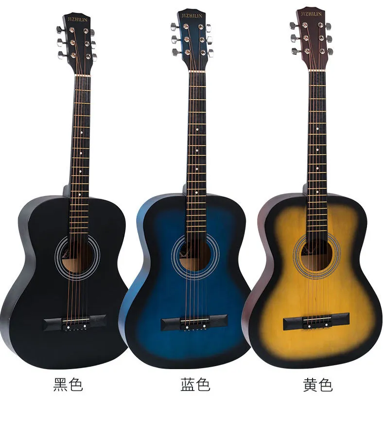 30/36 Inch Acoustic Folk Guitar for Beginners, Students, and Novices - Rounded Corner Design, Ideal Practice Instrument for Aspiring Guitarists showcase 13