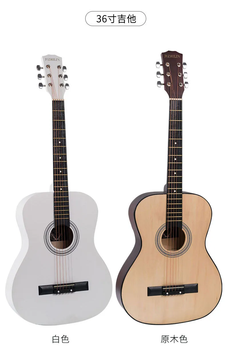 30/36 Inch Acoustic Folk Guitar for Beginners, Students, and Novices - Rounded Corner Design, Ideal Practice Instrument for Aspiring Guitarists showcase 12