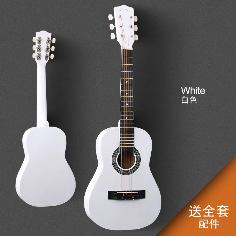 30/36 Inch Acoustic Folk Guitar for Beginners, Students, and Novices - Rounded Corner Design, Ideal Practice Instrument for Aspiring Guitarists thumbnail 8