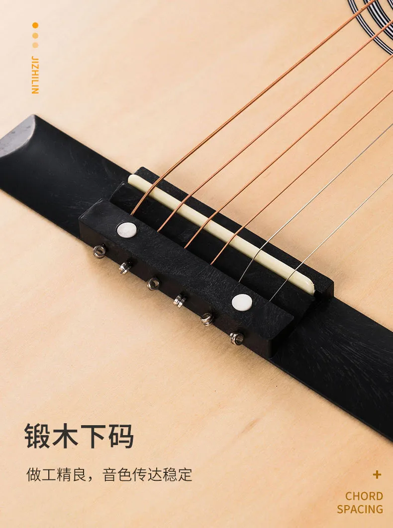 30/36 Inch Acoustic Folk Guitar for Beginners, Students, and Novices - Rounded Corner Design, Ideal Practice Instrument for Aspiring Guitarists showcase 17