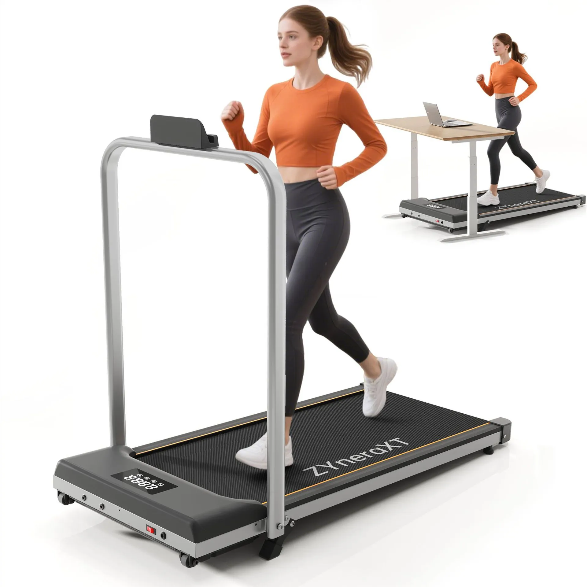 Folding Treadmill for Home Use - Compact Electric Walking Machine for Indoor Fitness, Silent Motor, Simple Operation, Perfect for Small Spaces thumbnail 6