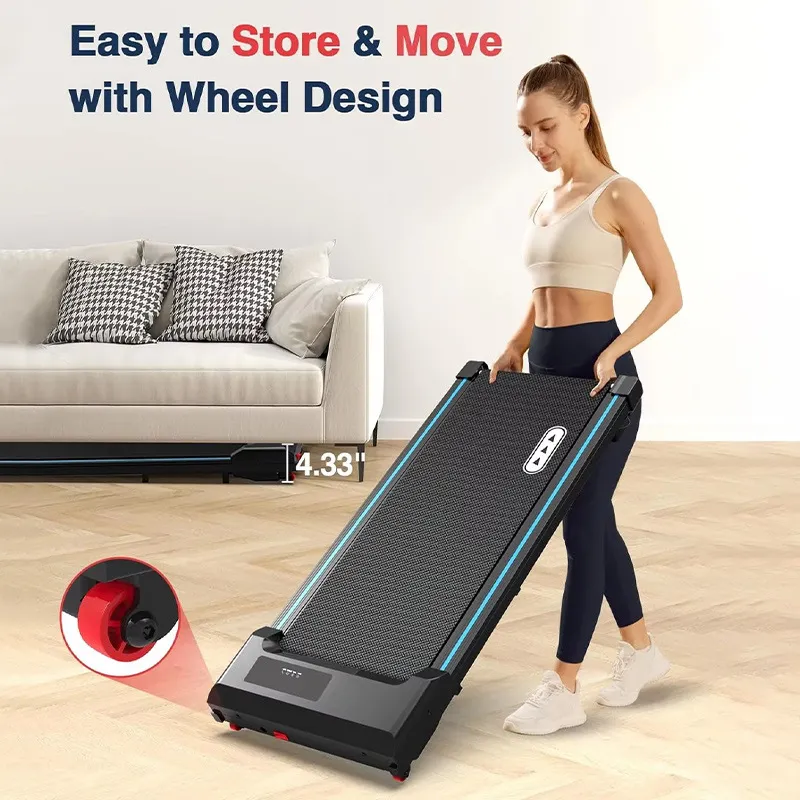 Foldable Treadmill Walking Machine - Compact Electric Indoor Fitness Equipment for Home Gym - Silent, Space-Saving Design for Cardio Workout