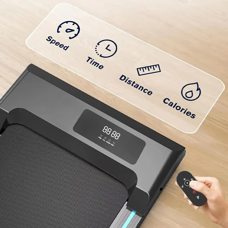 Foldable Treadmill Walking Machine - Compact Electric Indoor Fitness Equipment for Home Gym - Silent, Space-Saving Design for Cardio Workout thumbnail 3