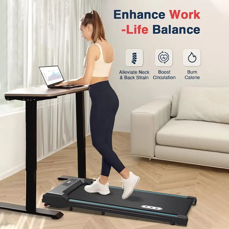Foldable Treadmill Walking Machine - Compact Electric Indoor Fitness Equipment for Home Gym - Silent, Space-Saving Design for Cardio Workout thumbnail 2