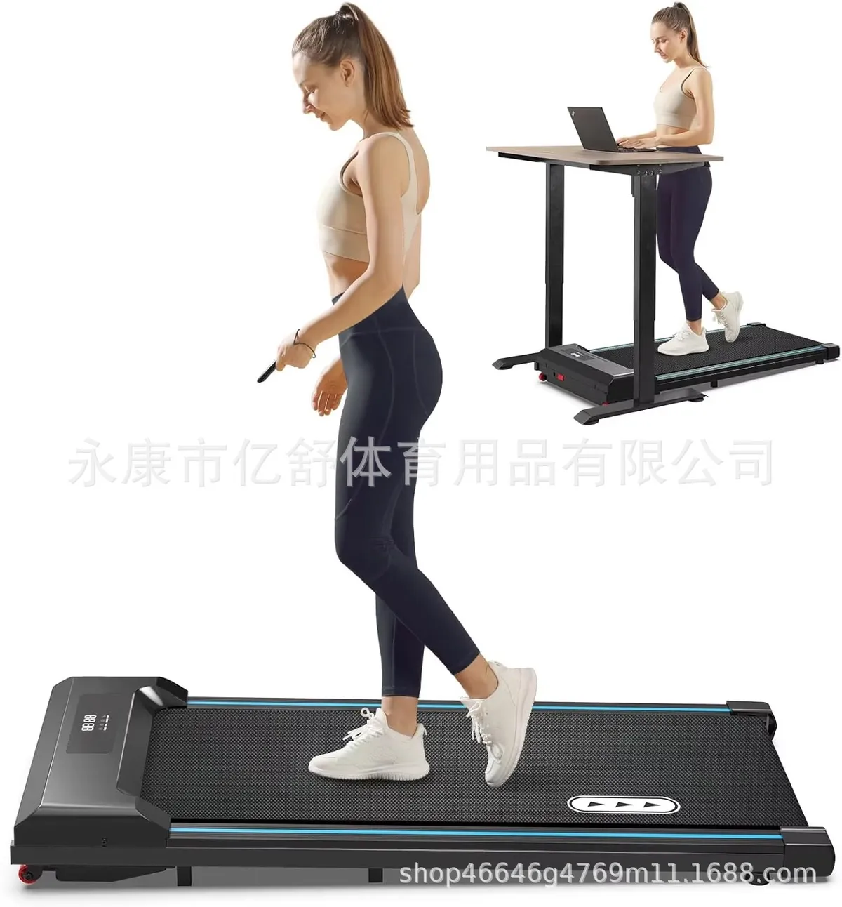 Foldable Treadmill Walking Machine - Compact Electric Indoor Fitness Equipment for Home Gym - Silent, Space-Saving Design for Cardio Workout showcase 3
