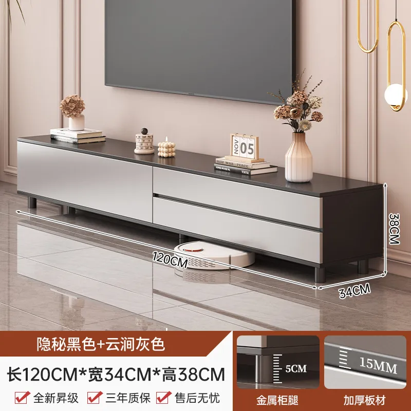 Modern Minimalist TV Cabinet Storage Cabinet for Living Room - Small Apartment Luxury Floor Standing Media Console thumbnail 6