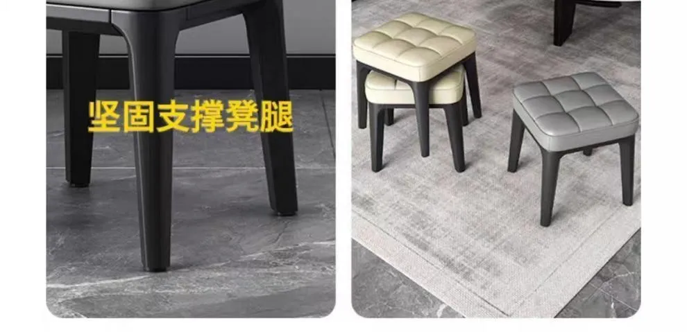 Stackable Low Stools - Versatile Seating for Living Room, Tea Table, Kids, and Home - Thickened Sofa Stools, Square Design showcase 8