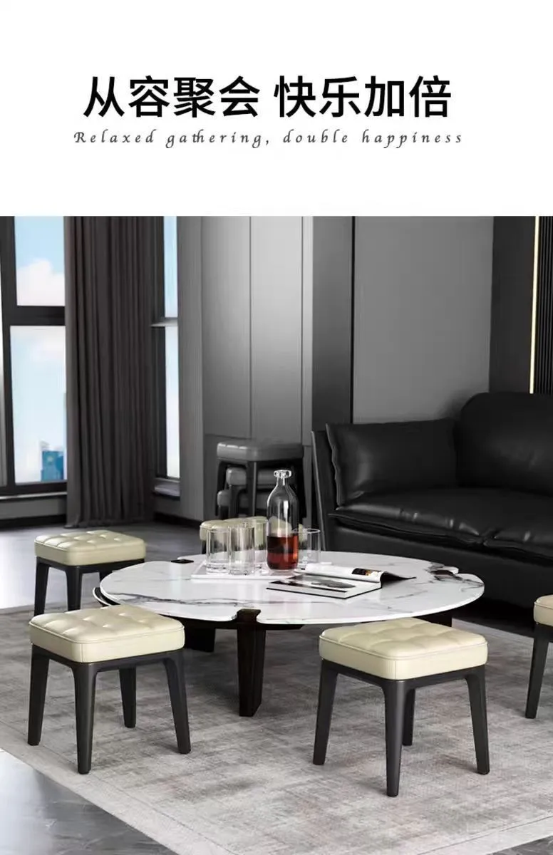 Stackable Low Stools - Versatile Seating for Living Room, Tea Table, Kids, and Home - Thickened Sofa Stools, Square Design showcase 10
