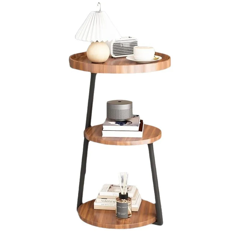 Modern Nordic Style Small Coffee Table Sofa Side Table Living Room Home Small Apartment Bedside Table Simple Corner Table Side Cabinet Small Round Table thumbnail 5