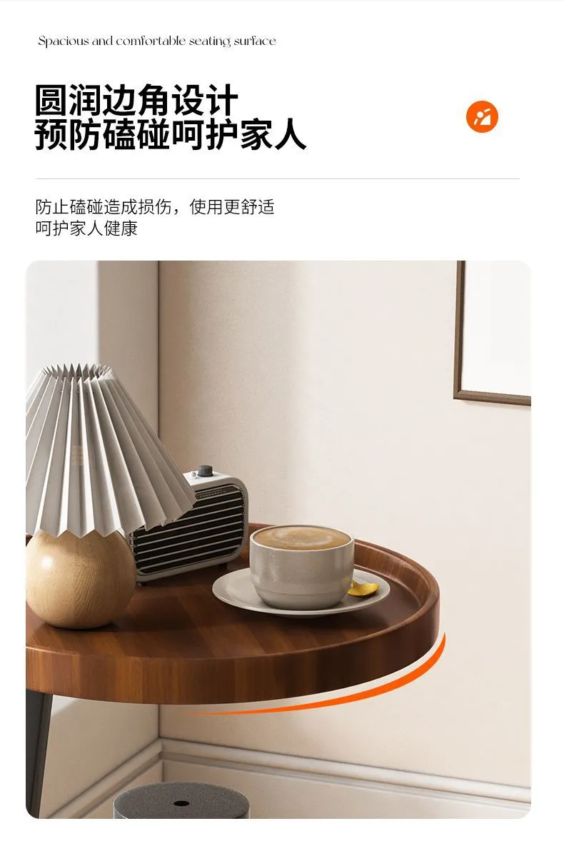 Modern Nordic Style Small Coffee Table Sofa Side Table Living Room Home Small Apartment Bedside Table Simple Corner Table Side Cabinet Small Round Table showcase 15