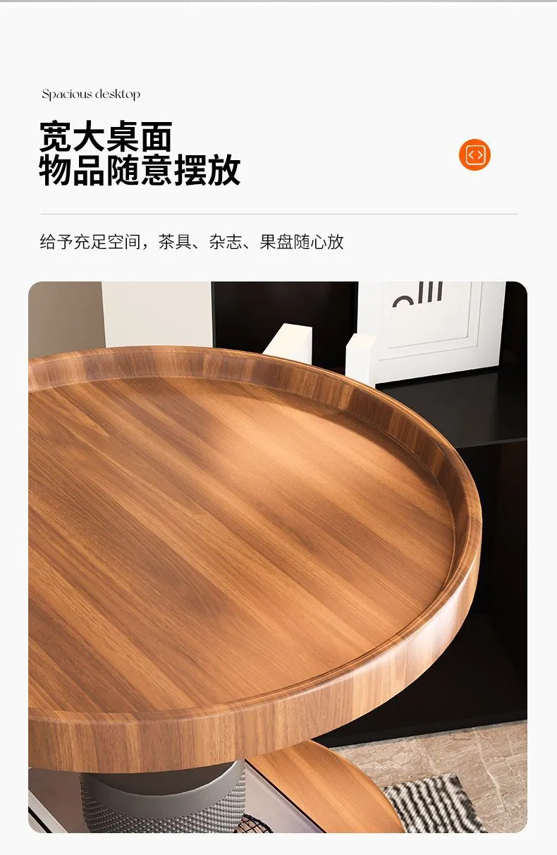 Modern Nordic Style Small Coffee Table Sofa Side Table Living Room Home Small Apartment Bedside Table Simple Corner Table Side Cabinet Small Round Table showcase 14