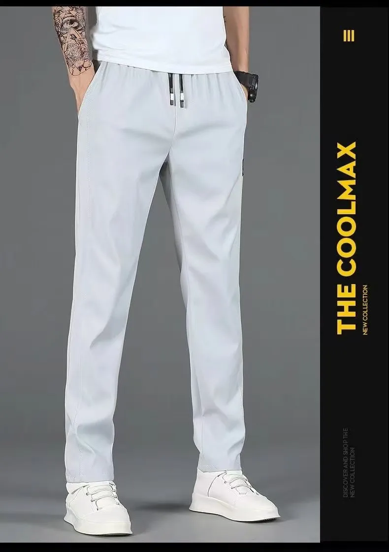 Men's Fleece Lined Sports Pants - Slim Fit Straight Leg Casual Trousers for Autumn Winter - Warm, Comfortable, and Stylish Activewear showcase 6