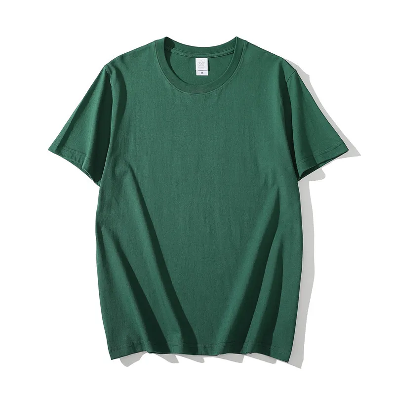 Heavyweight Cotton T-Shirt for Men and Women - Premium Quality Solid Color Crew Neck Tee - Thick, Opaque, Durable Basic Top - Perfect for Layering thumbnail 7