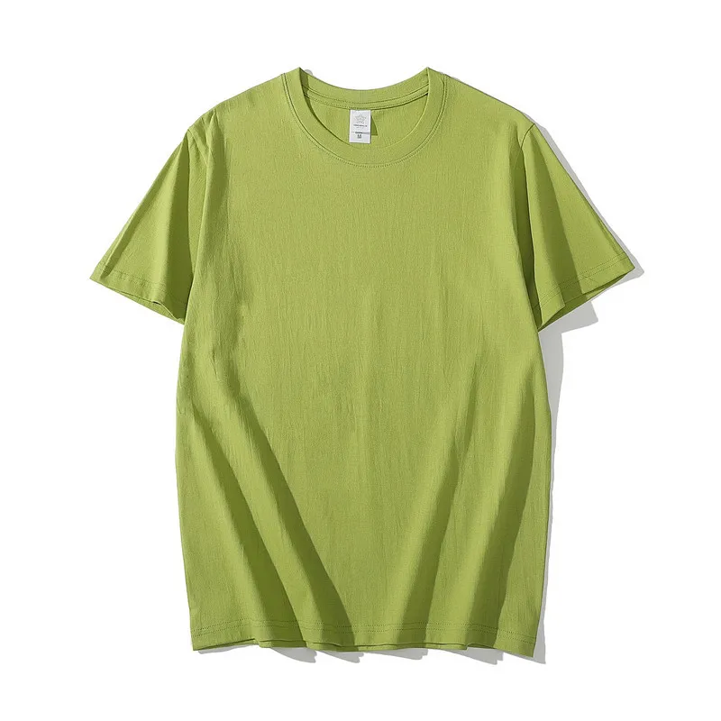 Heavyweight Cotton T-Shirt for Men and Women - Premium Quality Solid Color Crew Neck Tee - Thick, Opaque, Durable Basic Top - Perfect for Layering thumbnail 6