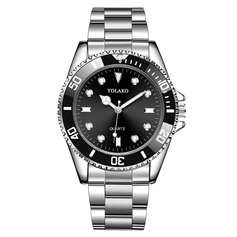 Men's Fashion Green Water Ghost Watch - Stainless Steel Strap Quartz Wristwatch - Stylish Analog Timepiece for Men thumbnail 5