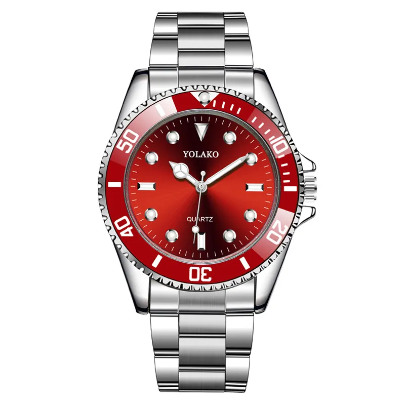 Men's Fashion Green Water Ghost Watch - Stainless Steel Strap Quartz Wristwatch - Stylish Analog Timepiece for Men thumbnail 3