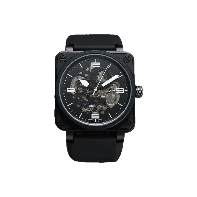 Men's Luxury Automatic Mechanical Watch - Hollow Design, Stainless Steel Wristwatch, Fashionable Business Style, High Quality Timepiece for Men thumbnail 5