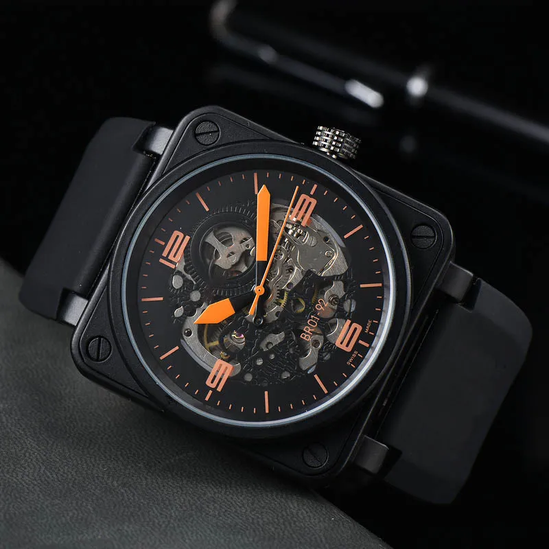 Men's Luxury Automatic Mechanical Watch - Hollow Design, Stainless Steel Wristwatch, Fashionable Business Style, High Quality Timepiece for Men thumbnail 2