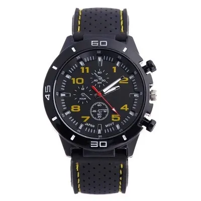 Men's Fashion Sports Watch with Silicone Strap - Casual Quartz Wristwatch for Students, Wholesale Available on Piazam thumbnail 3