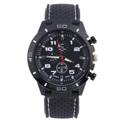 Men's Fashion Sports Watch with Silicone Strap - Casual Quartz Wristwatch for Students, Wholesale Available on Piazam thumbnail 9