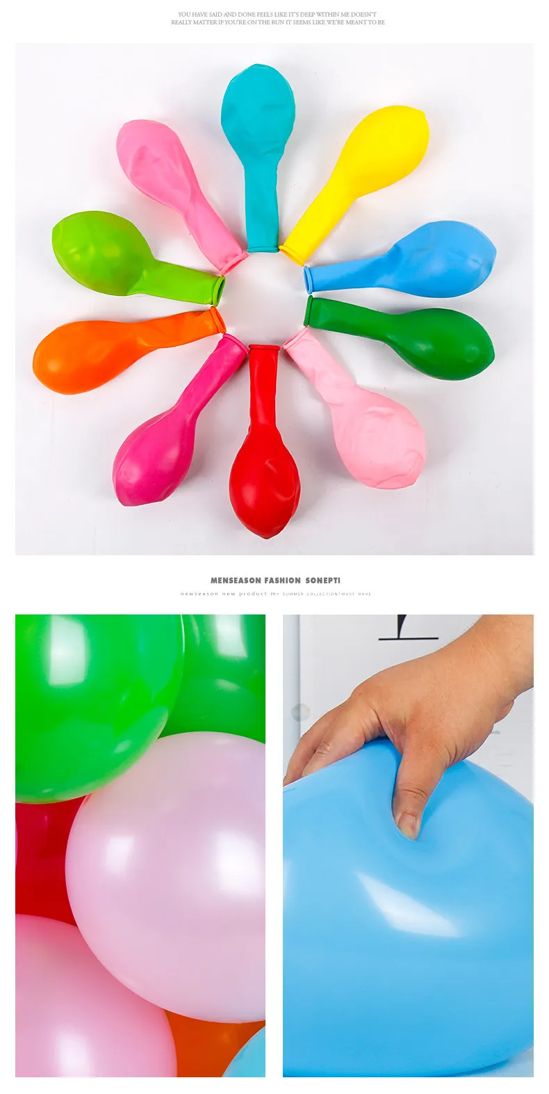 10-Inch Matte Balloons for Birthday Parties, Wedding Decorations, and Event Supplies - Thick Latex Balloons for Room Decor - Wholesale Bulk Pack showcase 7