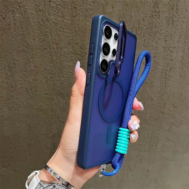 Samsung Galaxy S24/S26 Ultra Phone Case: Skin-Feel Magnetic Lens Holder, Matte Finish, Cross-Border Design, S24Fe/A56 Compatible thumbnail 6