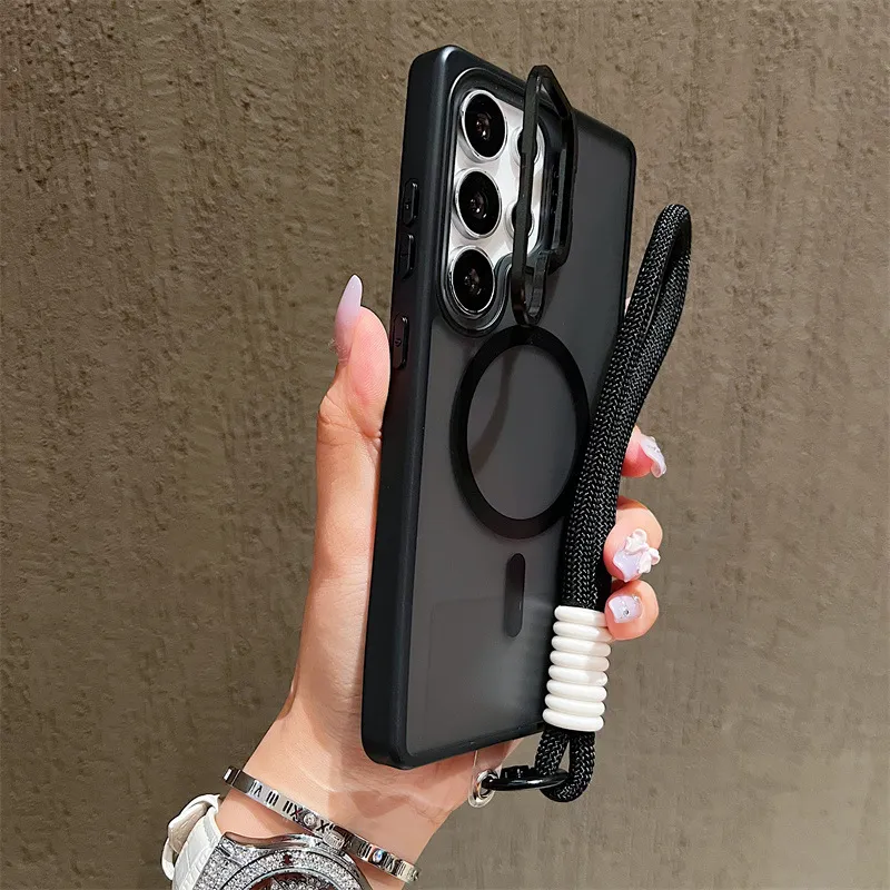 Samsung Galaxy S24/S26 Ultra Phone Case: Skin-Feel Magnetic Lens Holder, Matte Finish, Cross-Border Design, S24Fe/A56 Compatible thumbnail 10