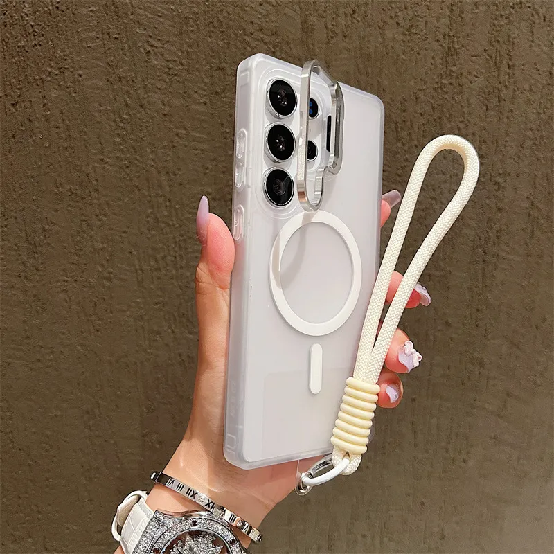 Samsung Galaxy S24/S26 Ultra Phone Case: Skin-Feel Magnetic Lens Holder, Matte Finish, Cross-Border Design, S24Fe/A56 Compatible thumbnail 9
