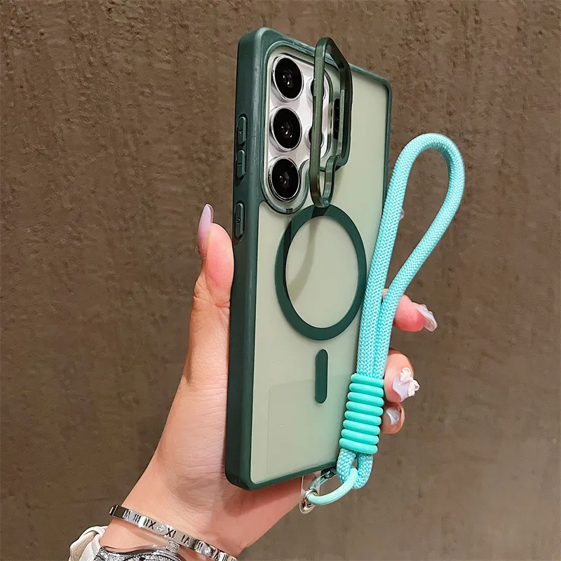 Samsung Galaxy S24/S26 Ultra Phone Case: Skin-Feel Magnetic Lens Holder, Matte Finish, Cross-Border Design, S24Fe/A56 Compatible thumbnail 8
