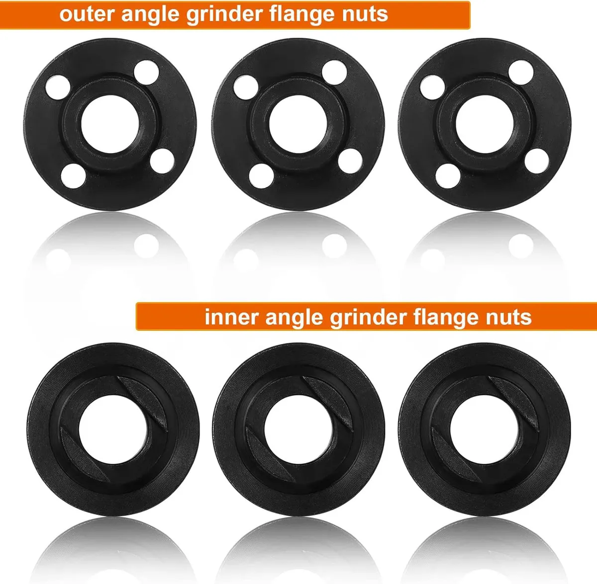 Angle Grinder Flange Nut Set, 100 Type Angle Grinder Clamping Plate, 5/8-11 Pressure Plate Clip, Angle Grinder Power Tool Accessories showcase 8