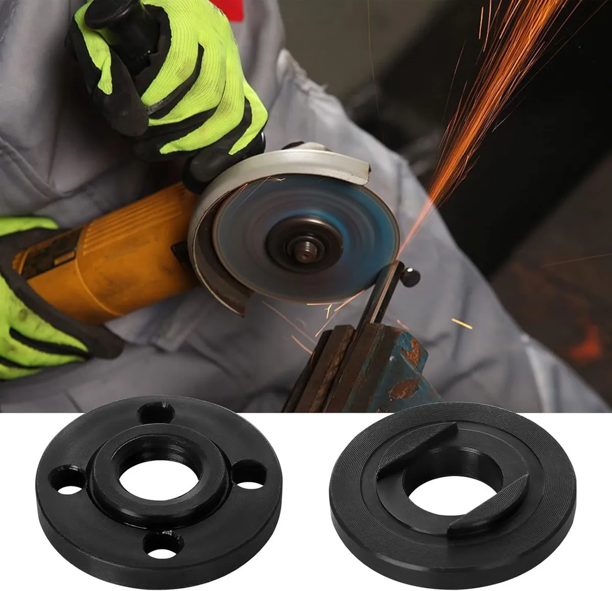 Angle Grinder Flange Nut Set, 100 Type Angle Grinder Clamping Plate, 5/8-11 Pressure Plate Clip, Angle Grinder Power Tool Accessories showcase 7