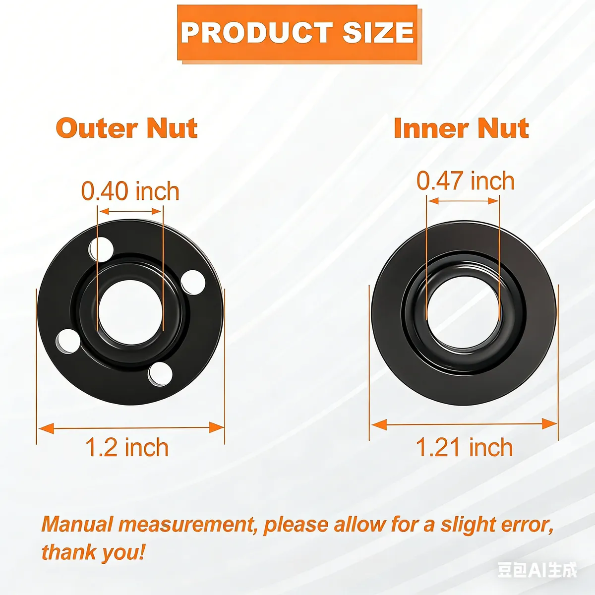 Angle Grinder Flange Nut Set, 100 Type Angle Grinder Clamping Plate, 5/8-11 Pressure Plate Clip, Angle Grinder Power Tool Accessories showcase 10