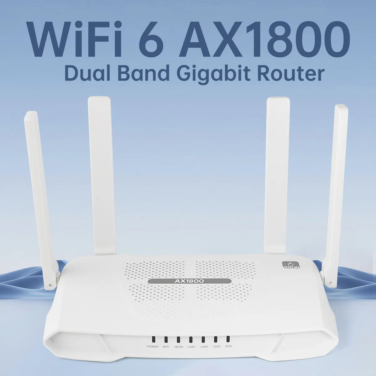 WiFi 6 Router AX1800 Mbps Dual-Band Gigabit Router with OpenWRT System for Home and Office - High-Speed Wireless Internet showcase 4