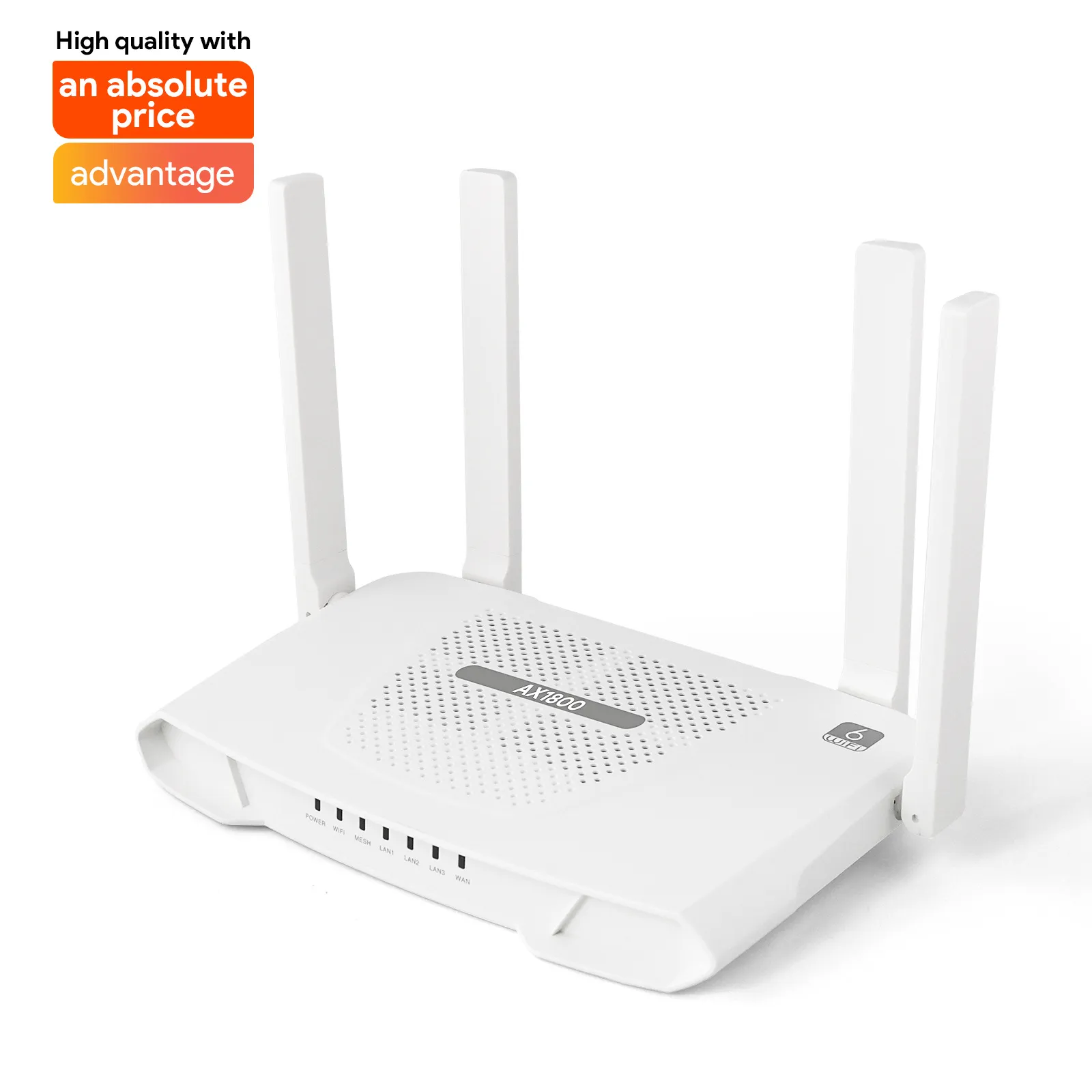 WiFi 6 Router AX1800 Mbps Dual-Band Gigabit Router with OpenWRT System for Home and Office - High-Speed Wireless Internet