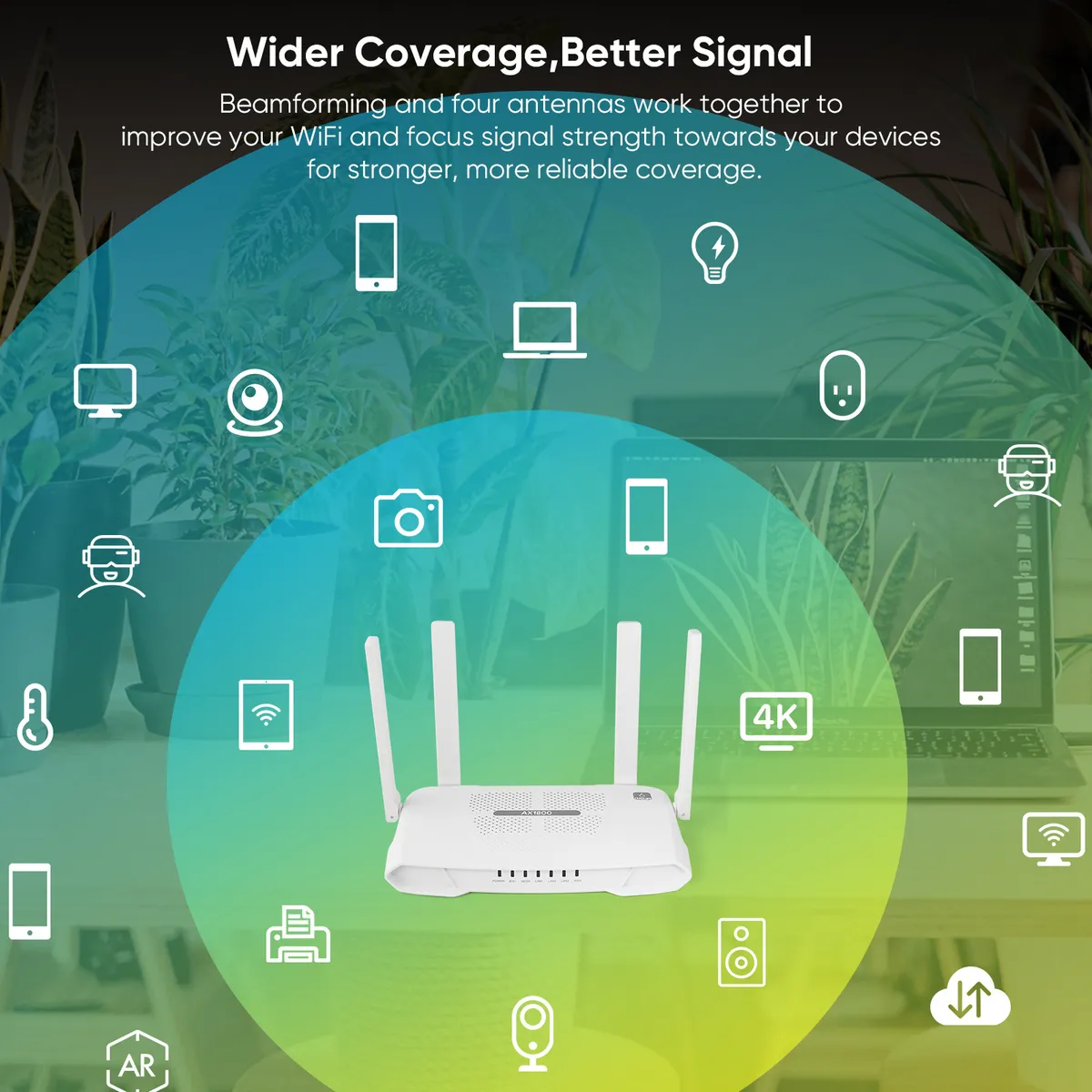WiFi 6 Router AX1800 Mbps Dual-Band Gigabit Router with OpenWRT System for Home and Office - High-Speed Wireless Internet showcase 15