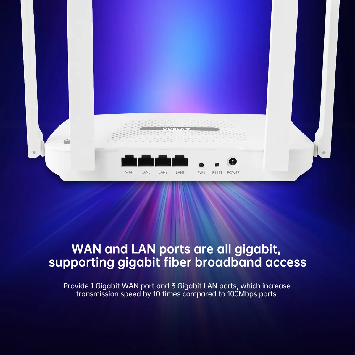 WiFi 6 Router AX1800 Mbps Dual-Band Gigabit Router with OpenWRT System for Home and Office - High-Speed Wireless Internet showcase 10